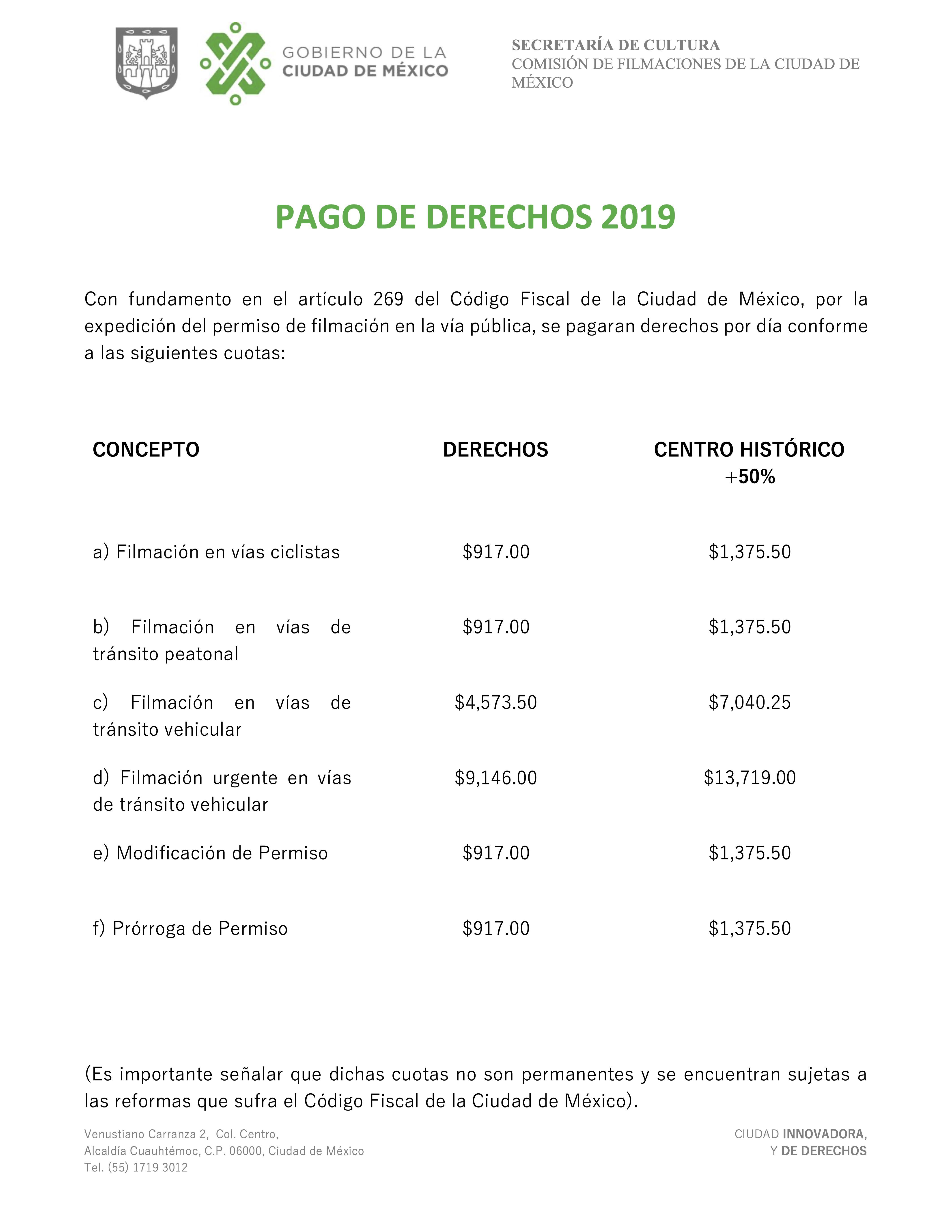 Pago de Derechos