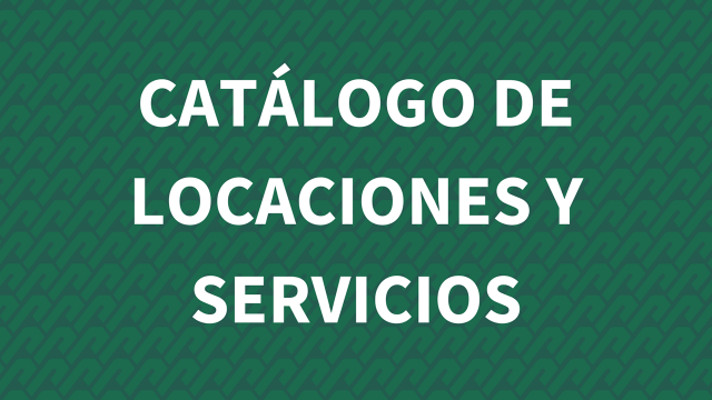 Catálogo de locaciones y servicios
